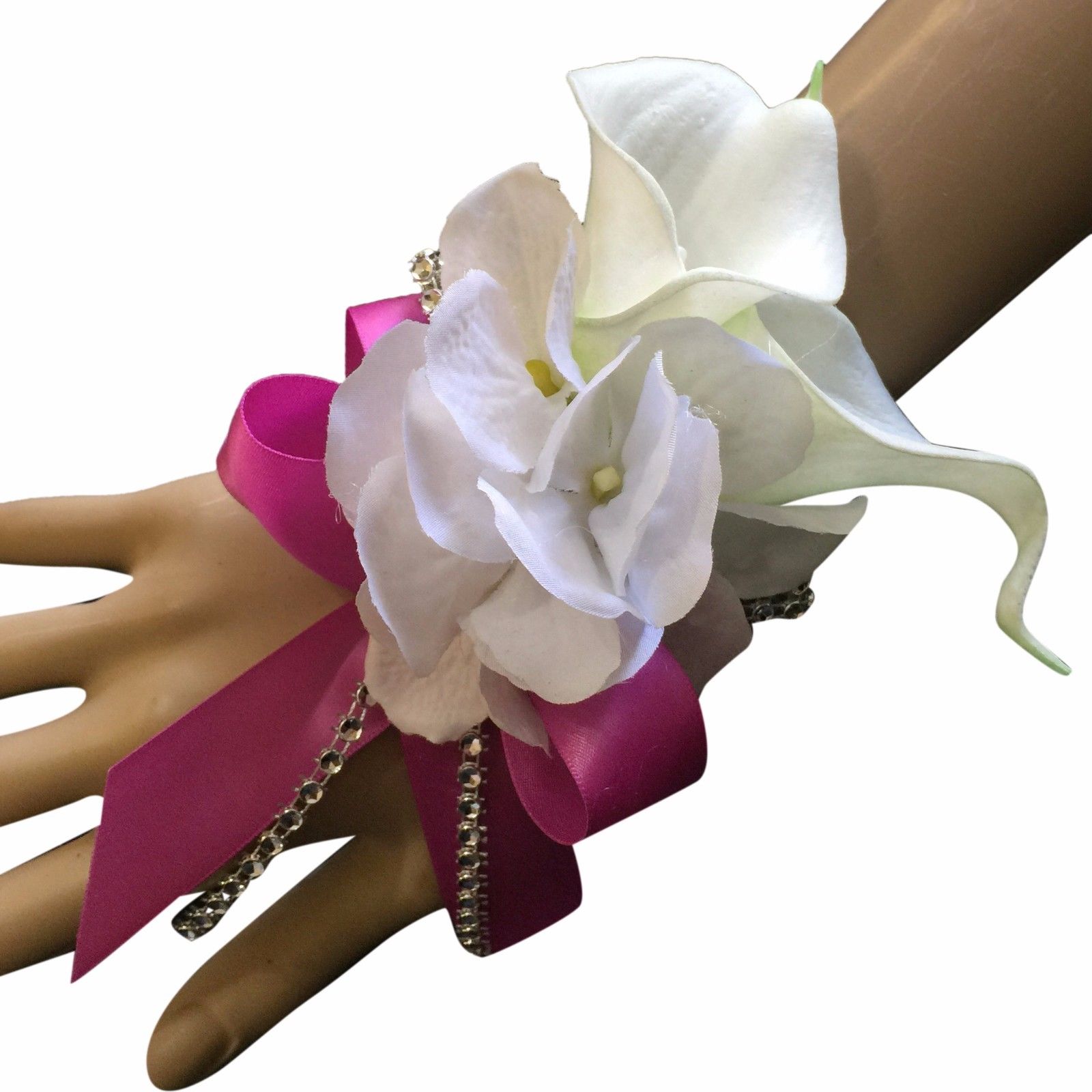 calla lily wrist corsage